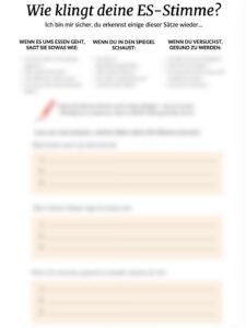 Stimme der Essstörung