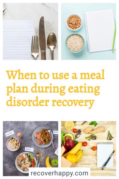 meal plan during eating disorder recovery